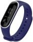 Ремінець для Xiaomi Mi Band 3/4 Dark blue/White - фото 2 - інтернет-магазин електроніки та побутової техніки TTT