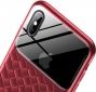 Панель Baseus Glass & Weaving для Apple iPhone Xs Max (WIAPIPH65-BL09) Red - фото 4 - інтернет-магазин електроніки та побутової техніки TTT