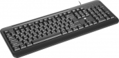 Клавиатура проводная 2E KM1040 USB (2E-KM1040UB) Black - фото 2 - интернет-магазин электроники и бытовой техники TTT