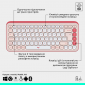 Комплект беспроводной Logitech Pop Icon Combo (920-013142) Rose  - фото 2 - интернет-магазин электроники и бытовой техники TTT
