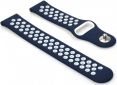 Ремінець BeCover Nike Style для Samsung Galaxy Watch 42mm / Watch Active / Active 2 40/44mm / Watch 3 41mm / Gear S2 Classic / Gear Sport (BC_705698) Blue-White - фото 3 - інтернет-магазин електроніки та побутової техніки TTT