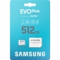 Карта памяти Samsung Evo Plus microSDXC 512GB UHS-I U3 V30 + SD-адаптер (MB-MC512SA/EU) - фото 3 - интернет-магазин электроники и бытовой техники TTT