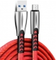 Кабель ColorWay USB - MicroUSB (zinc alloy) 2.4А 1 м (CW-CBUM011-RD) Red - фото 2 - інтернет-магазин електроніки та побутової техніки TTT