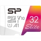 Карта памяти Silicon Power Elite Colorful microSDHC 32Gb Class 10 UHS-I U1 A1 V10 + SD-адаптер (SP032GBSTHBV1V20SP) - фото 3 - интернет-магазин электроники и бытовой техники TTT