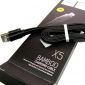 Кабель Hoco X5 Bamboo USB to Lightning 1м Black - фото 3 - інтернет-магазин електроніки та побутової техніки TTT