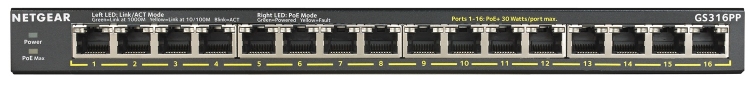 Коммутатор Netgear GS316PP  - фото 3 - интернет-магазин электроники и бытовой техники TTT