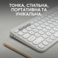 Клавіатура бездротова Logitech Pebble Keys 2 K380s Tonal UA (920-011852) White  - фото 2 - інтернет-магазин електроніки та побутової техніки TTT
