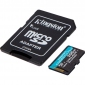 Карта памяти Kingston microSDXC 256GB Canvas Go! Plus G4 Class 10 UHS-I U3 V30 A2 + SD-адаптер (SDCG4/256GB) - фото 2 - интернет-магазин электроники и бытовой техники TTT