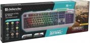 Клавіатура дротова Defender Stainless steel GK-150DL RGB USB (45150) - фото 4 - інтернет-магазин електроніки та побутової техніки TTT