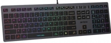 Клавиатура проводная A4Tech FX60 USB Neon backlit (4711421979078) Grey  - фото 3 - интернет-магазин электроники и бытовой техники TTT