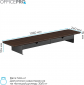 Столик для ноутбука/монітора Officepro MR164DW Dark Wood/Black - фото 5 - інтернет-магазин електроніки та побутової техніки TTT