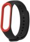 Ремінець для Xiaomi Mi Band 3/4 Black/Red - фото 2 - інтернет-магазин електроніки та побутової техніки TTT