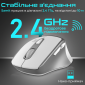 Мышь Promate Samit Wireless (samit.white) White  - фото 5 - интернет-магазин электроники и бытовой техники TTT