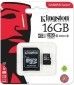 Карта памяти Kingston microSDHC 16GB Canvas Select Class 10 UHS-I U1 + SD-адаптер (SDCS/16GB) - фото 2 - интернет-магазин электроники и бытовой техники TTT