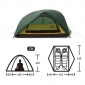 Намет Naturehike Star-River 2 Updated NH17T012-T 210T (6927595789049) Dark Green - фото 3 - інтернет-магазин електроніки та побутової техніки TTT
