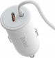 Автодержатель с беспроводной зарядкой Baseus CW01 Magnetic Wireless+USB-A Charging Car Mount (SUCX040102) White - фото 2 - интернет-магазин электроники и бытовой техники TTT
