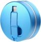 Кабель-рулетка USB to Micro USB 1.5m тканевый Blue - фото 2 - интернет-магазин электроники и бытовой техники TTT
