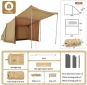 Палатка одноместная с тентом Naturehike CNK2450WS026 Brown - фото 3 - интернет-магазин электроники и бытовой техники TTT
