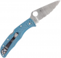 Нож Spyderco Endela K390 Blue - фото 2 - интернет-магазин электроники и бытовой техники TTT