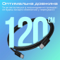 USB-хаб Promate EcoLine-CC120 USB-C to USB-C 60W Power Delivery 1.2 м (ecoline-cc120.black) Black  - фото 6 - інтернет-магазин електроніки та побутової техніки TTT