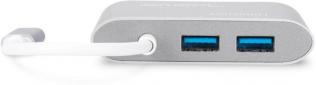 Адаптер Digitus USB Type-C USB 3.0 Multiport adapter 4K HDMI Sliver - фото 3 - интернет-магазин электроники и бытовой техники TTT