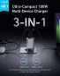 Мережевий зарядний пристрій Anker GaNPrime Charger 100W 2xUSB-C PD 1xUSB-A Foldable (A2688341) Silver  - фото 2 Мережевий зарядний пристрій Anker GaNPrime Charger 100W 2xUSB-C PD 1xUSB-A Foldable (A2688341) Silver  - фото 2 - інтернет-магазин електроніки та побутової техніки TTT