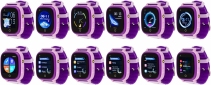 Смарт-годинник Amigo GO005 Splashproof 4G WIFI Thermometer (dwswgo5prpl) Purple - фото 3 - інтернет-магазин електроніки та побутової техніки TTT