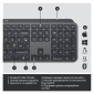 Клавіатура бездротова Logitech MX Master Keys for Business (920-010251) Graphite  - фото 8 - інтернет-магазин електроніки та побутової техніки TTT