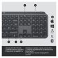 Клавіатура бездротова Logitech MX Master Keys for Business (920-010251) Graphite  - фото 8 - інтернет-магазин електроніки та побутової техніки TTT