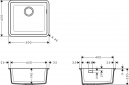Кухонна мийка Hansgrohe S51 S510-U450 (43431380) - фото 2 - інтернет-магазин електроніки та побутової техніки TTT