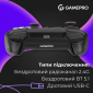 Беспроводной геймпад GamePro GPX13B 2.4G/BT 5.1/USB (Switch/PC/iOS/Android) RGB Black - фото 7 - интернет-магазин электроники и бытовой техники TTT