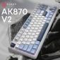Клавиатура проводная Ajazz AK870 V2 Flying Fish Switch USB (AK870-V2-FF-BWB) White-Blue - фото 4 - интернет-магазин электроники и бытовой техники TTT