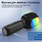 Мікрофон Promate VocalMic Bluetooth 2 x AUX LED (vocalmic.black) Black  - фото 4 - інтернет-магазин електроніки та побутової техніки TTT