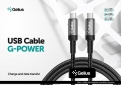 Кабель Gelius Pro G-Power GP-UC108 Type-C to Type-C (100W, 2m) - Black - фото 2 - інтернет-магазин електроніки та побутової техніки TTT