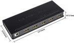 Сплиттер PowerPlant HDSP4-M HDMI 1x4 V1.4, 4K (CA911509) - фото 2 - интернет-магазин электроники и бытовой техники TTT