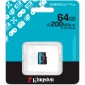 Карта памяти Kingston Canvas Go! Plus microSDXC 64GB UHS-I U3 V30 (SDCG4/64GBSP) - фото 3 - интернет-магазин электроники и бытовой техники TTT