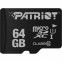 Карта памяти PATRIOT microSDXC UHS-I 64GB class 10+SD адаптер (PSF64GMCSDXC10) - фото 2 - интернет-магазин электроники и бытовой техники TTT