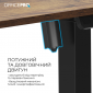 Стіл з електрорегулюванням висоти OfficePro ODE1470DW Dark Wood/Black - фото 5 - інтернет-магазин електроніки та побутової техніки TTT
