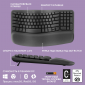 Клавіатура бездротова Logitech Wave Keys Bluetooth/Wireless (920-012304) Black  - фото 5 - інтернет-магазин електроніки та побутової техніки TTT