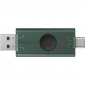 USB флеш накопитель Kingston DataTraveler Duo 128GB USB 3.2 Gen 1 + Type-C (DTDEG2/128GB) Black/Green - фото 2 - интернет-магазин электроники и бытовой техники TTT