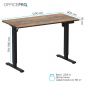Стол с электрорегулировкой высоты OfficePro ODE1260DW Dark Wood/Black - фото 8 - интернет-магазин электроники и бытовой техники TTT