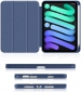 Обложка BeCover Direct Charge Pen с креплением Apple Pencil для Apple iPad mini 6 2021 (706784) Deep Blue  - фото 4 - интернет-магазин электроники и бытовой техники TTT