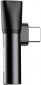 Адаптер AUX Baseus L41 Type-C to Type-C + 3.5 mm (CATL41-01) Black - фото 5 - интернет-магазин электроники и бытовой техники TTT