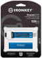 USB флеш накопичувач USB Kingston IronKey Keypad 200 128GB USB 3.2 (IKKP200/128GB) Blue  - фото 3 - інтернет-магазин електроніки та побутової техніки TTT