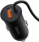 Автодержатель с беспроводной зарядкой Baseus CW01 Magnetic Wireless+USB-A Charging Car Mount (SUCX040001) Black - фото 4 - интернет-магазин электроники и бытовой техники TTT