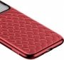 Панель Baseus Glass & Weaving для Apple iPhone Xs (WIAPIPH58-BL09) Red - фото 2 - интернет-магазин электроники и бытовой техники TTT