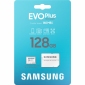 Карта памяти Samsung Evo Plus microSDXC 128GB UHS-I U3 V30 + SD-адаптер (MB-MC128SA/EU) - фото 3 - интернет-магазин электроники и бытовой техники TTT