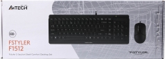 Комплект A4Tech Fstyler F1512 USB (4711421957939) Black - фото 3 - інтернет-магазин електроніки та побутової техніки TTT