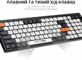 Клавіатура бездротова OfficePro SK985BO Bluetooth/Wireless Black/White - фото 4 - інтернет-магазин електроніки та побутової техніки TTT