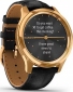 Смарт-часы GARMIN Vivomove Luxe 24K Gold PVD Stainless Steel Case with Black Embossed Italian Leather Band (010-02241-22/02) - фото 2 - интернет-магазин электроники и бытовой техники TTT